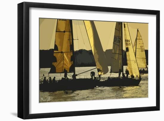 Morning Sail-5fishcreative-Framed Giclee Print