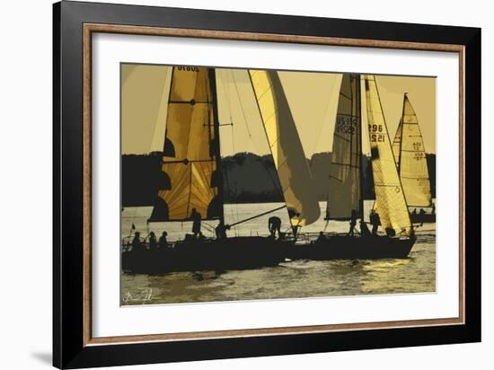 Morning Sail-5fishcreative-Framed Giclee Print