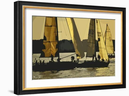 Morning Sail-5fishcreative-Framed Giclee Print