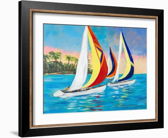 Morning Sails II-Julie DeRice-Framed Art Print