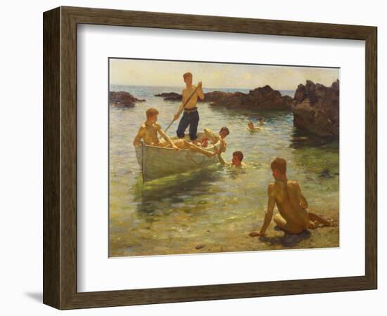 Morning Splendour, 1922-Henry Scott Tuke-Framed Giclee Print