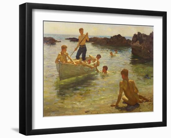 Morning Splendour, 1922-Henry Scott Tuke-Framed Giclee Print