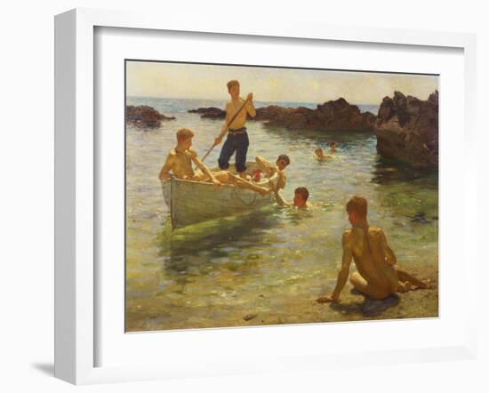 Morning Splendour, 1922-Henry Scott Tuke-Framed Giclee Print