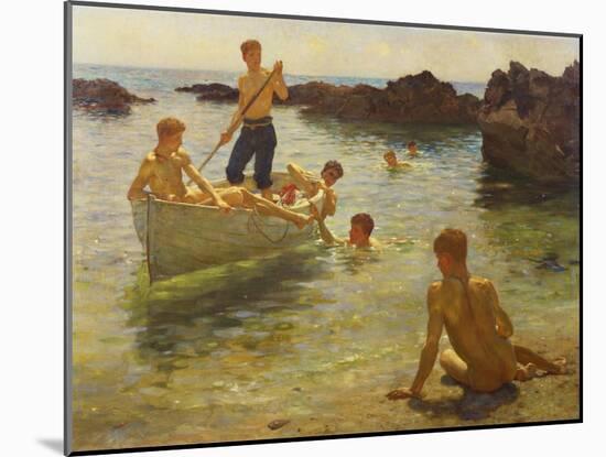 Morning Splendour, 1922-Henry Scott Tuke-Mounted Giclee Print