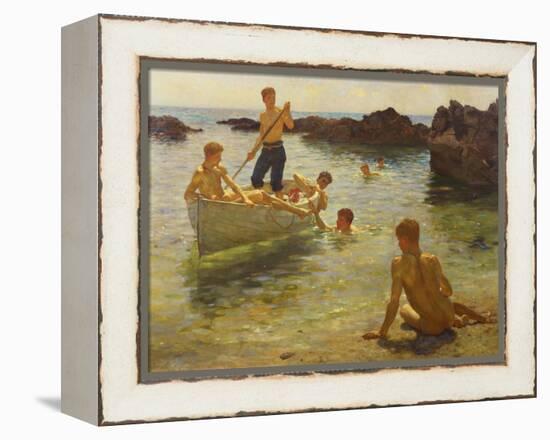 Morning Splendour-Henry Scott Tuke-Framed Premier Image Canvas