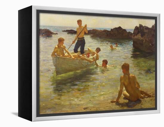 Morning Splendour-Henry Scott Tuke-Framed Premier Image Canvas