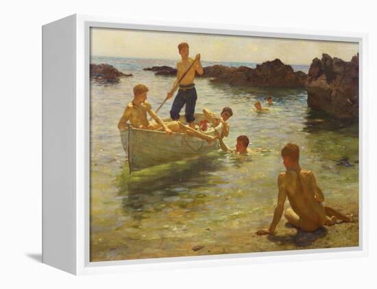 Morning Splendour-Henry Scott Tuke-Framed Premier Image Canvas