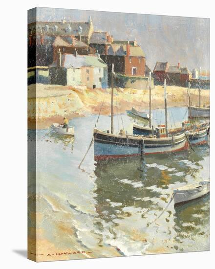 Morning. St. Ives-Arthur Hayward-Framed Stretched Canvas