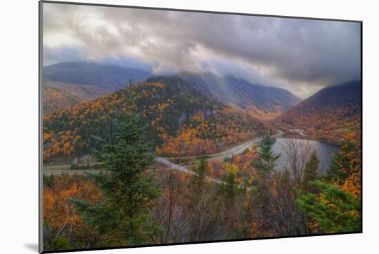 Morning Storm at Echo Lake in Autumn, New Hampshire-Vincent James-Mounted Photographic Print