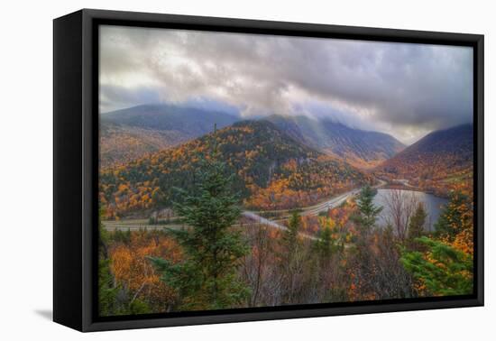 Morning Storm at Echo Lake, White Mountain New Hampshire-Vincent James-Framed Premier Image Canvas