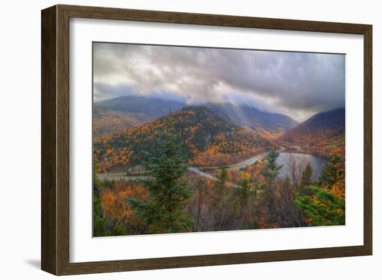 Morning Storm at Echo Lake, White Mountain New Hampshire-Vincent James-Framed Photographic Print