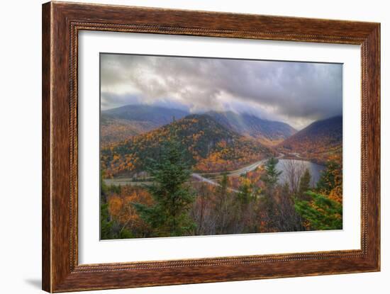 Morning Storm at Echo Lake, White Mountain New Hampshire-Vincent James-Framed Photographic Print