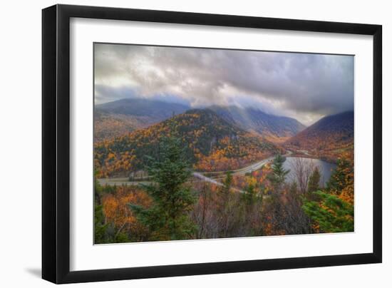 Morning Storm at Echo Lake, White Mountain New Hampshire-Vincent James-Framed Photographic Print