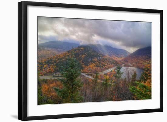 Morning Storm at Echo Lake, White Mountain New Hampshire-Vincent James-Framed Photographic Print