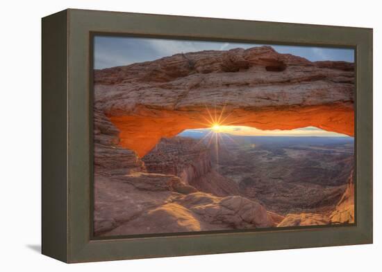 Morning Sun at Mesa Arch, Canyonlands, Southern Utah-Vincent James-Framed Premier Image Canvas