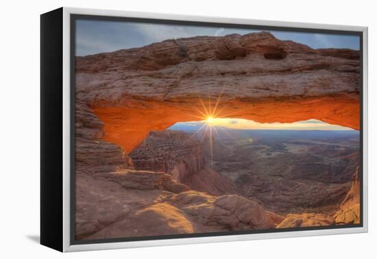 Morning Sun at Mesa Arch, Canyonlands, Southern Utah-Vincent James-Framed Premier Image Canvas