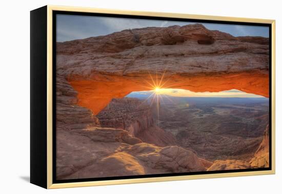 Morning Sun at Mesa Arch, Canyonlands, Southern Utah-Vincent James-Framed Premier Image Canvas