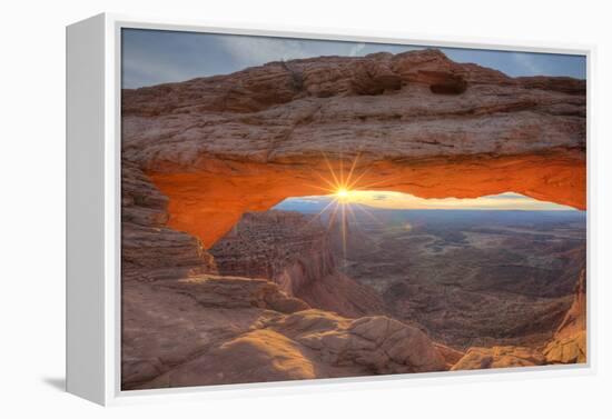 Morning Sun at Mesa Arch, Canyonlands, Southern Utah-Vincent James-Framed Premier Image Canvas