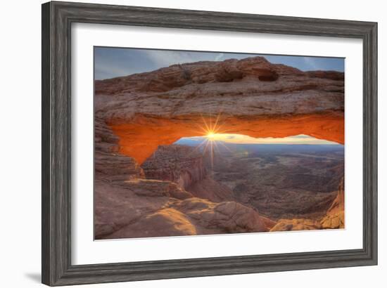 Morning Sun at Mesa Arch, Canyonlands, Southern Utah-Vincent James-Framed Photographic Print