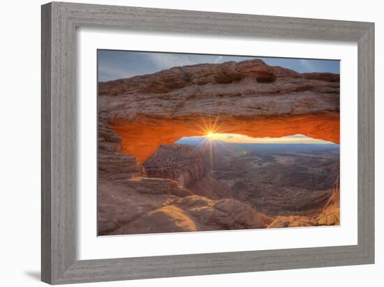 Morning Sun at Mesa Arch, Canyonlands, Southern Utah-Vincent James-Framed Photographic Print