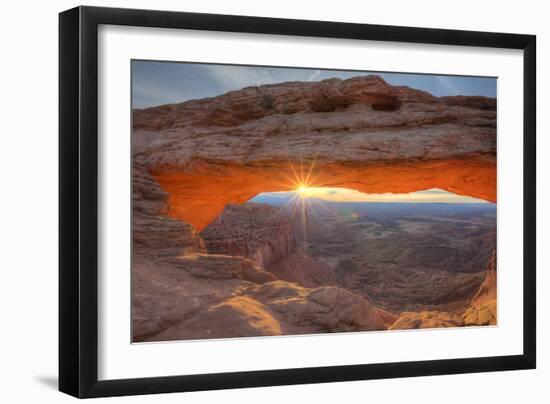 Morning Sun at Mesa Arch, Canyonlands, Southern Utah-Vincent James-Framed Photographic Print