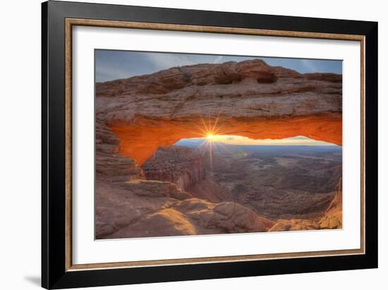 Morning Sun at Mesa Arch, Canyonlands, Southern Utah-Vincent James-Framed Photographic Print