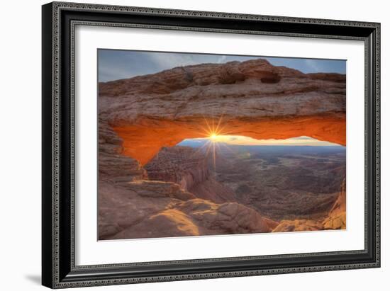 Morning Sun at Mesa Arch, Canyonlands, Southern Utah-Vincent James-Framed Photographic Print