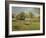 Morning Sun, Autumn, a Woman in an Orchard, Eragny, 1887-Camille Pissarro-Framed Giclee Print