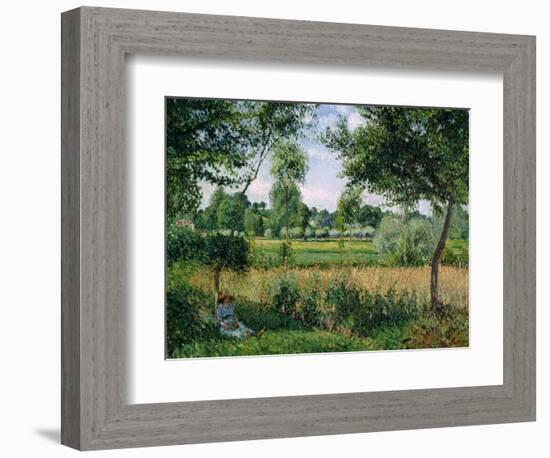 Morning Sunlight Effect, Eragny, 1899-Camille Pissarro-Framed Giclee Print