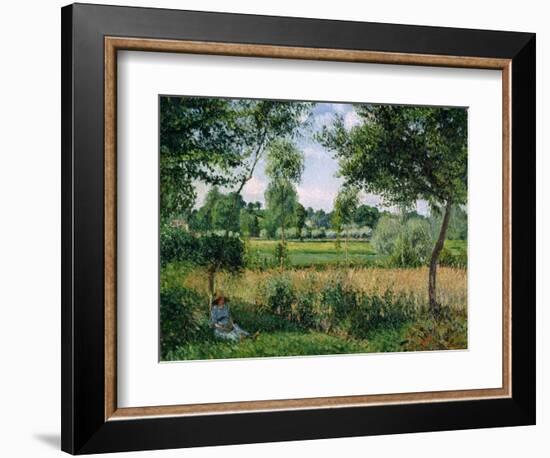 Morning Sunlight Effect, Eragny, 1899-Camille Pissarro-Framed Giclee Print