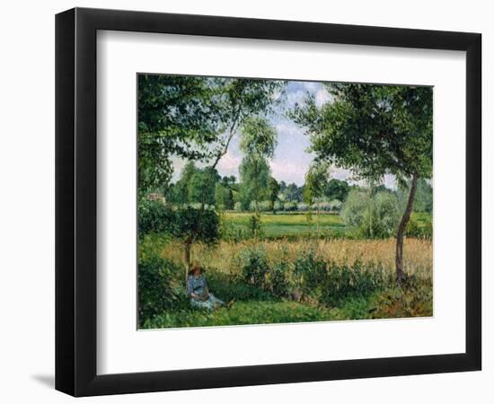 Morning Sunlight Effect, Eragny, 1899-Camille Pissarro-Framed Giclee Print