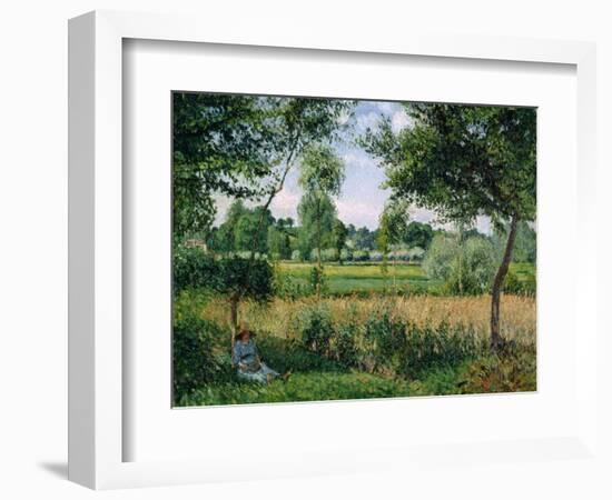 Morning Sunlight Effect, Eragny, 1899-Camille Pissarro-Framed Giclee Print