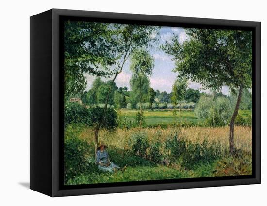 Morning Sunlight-Camille Pissarro-Framed Premier Image Canvas