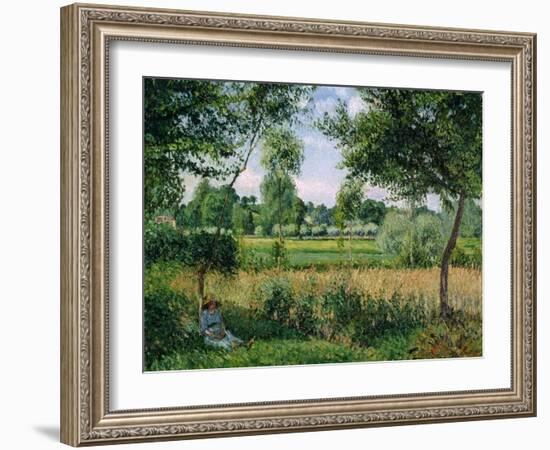 Morning Sunlight-Camille Pissarro-Framed Giclee Print