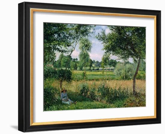 Morning Sunlight-Camille Pissarro-Framed Giclee Print