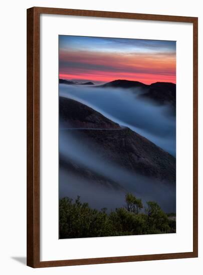 Morning Sunrise Fog Sweep, Marin Headlands, Northern California-Vincent James-Framed Photographic Print