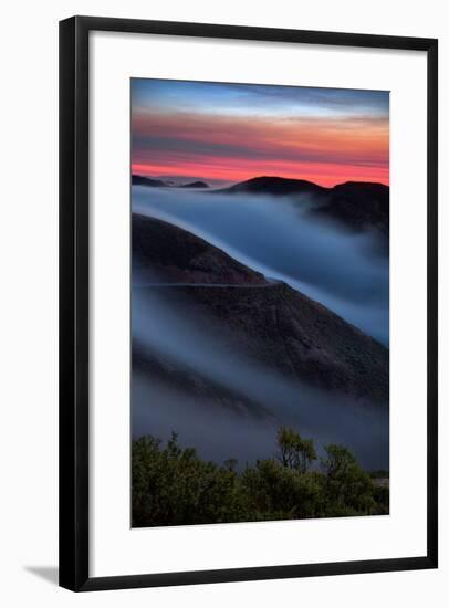 Morning Sunrise Fog Sweep, Marin Headlands, Northern California-Vincent James-Framed Photographic Print