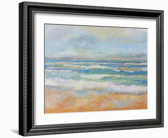 Morning Surf-Jeanette Vertentes-Framed Art Print