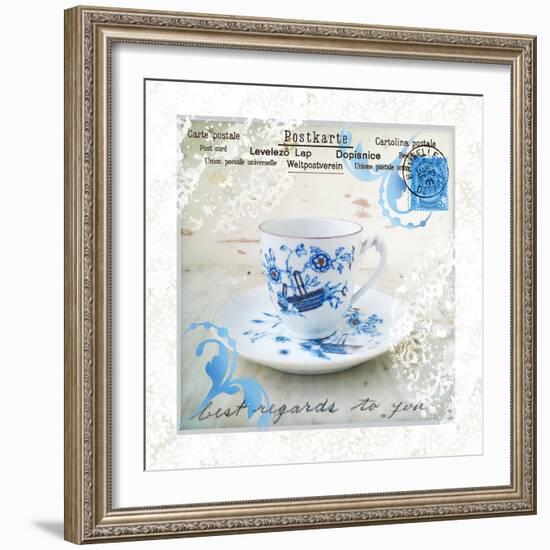 Morning Tea II-Ingrid Van Den Brand-Framed Giclee Print