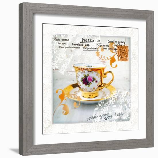 Morning Tea IV-Ingrid Van Den Brand-Framed Giclee Print