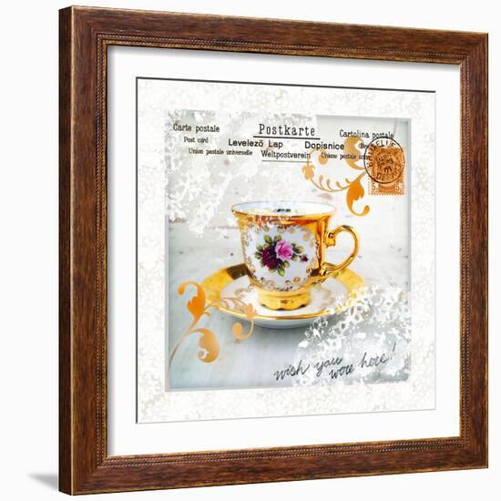 Morning Tea IV-Ingrid Van Den Brand-Framed Giclee Print