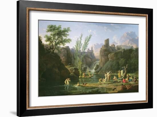 Morning, the Bathers, 1772-Claude Joseph Vernet-Framed Giclee Print