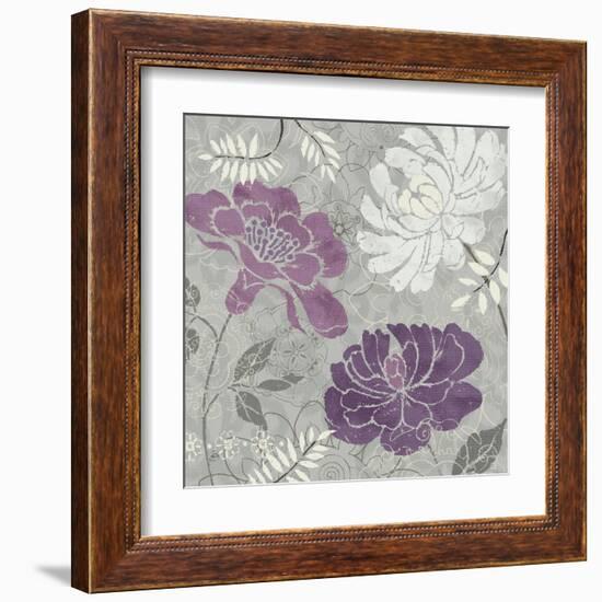 Morning Tones Purple I-Daphne Brissonnet-Framed Art Print