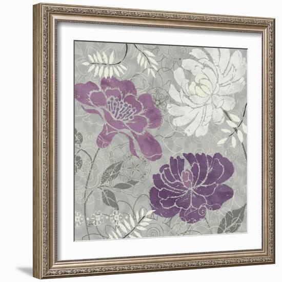 Morning Tones Purple I-Daphne Brissonnet-Framed Art Print