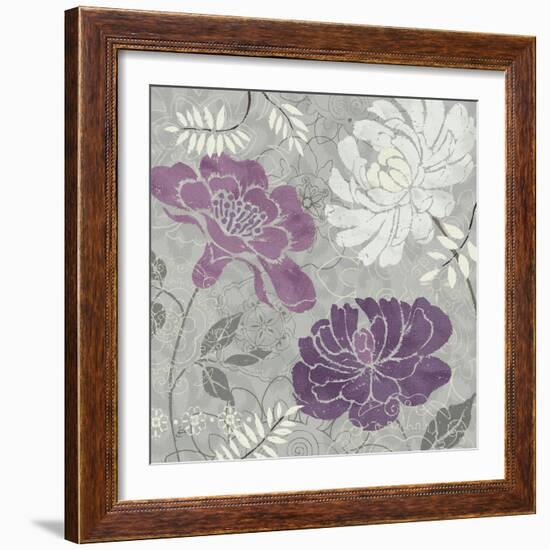 Morning Tones Purple I-Daphne Brissonnet-Framed Art Print