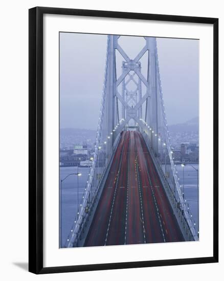 Morning Traffic on Oakland Bay Bridge, San Francisco, California, USA-Walter Bibikow-Framed Photographic Print