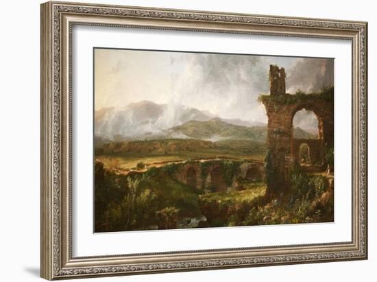 Morning View Near Tivoli-Thomas Cole-Framed Art Print