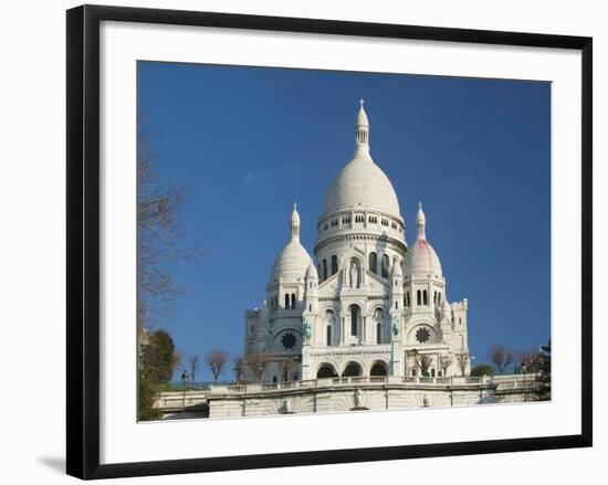 Morning View of Basilique du Sacre Coeur, Montmartre, Paris, France-Walter Bibikow-Framed Photographic Print