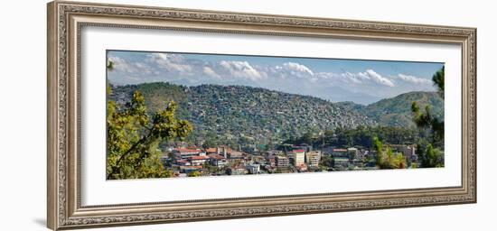 Morning view of hillside houses in the Baguio City, Luzon, Philippines-null-Framed Photographic Print