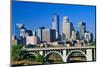 Morning view of Minneapolis, MN skyline-null-Mounted Photographic Print